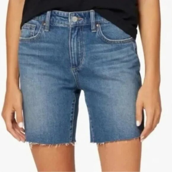 Joe's Jeans Easy Bermuda Denim Cut-Off Denim Shorts - Picture 1 of 11